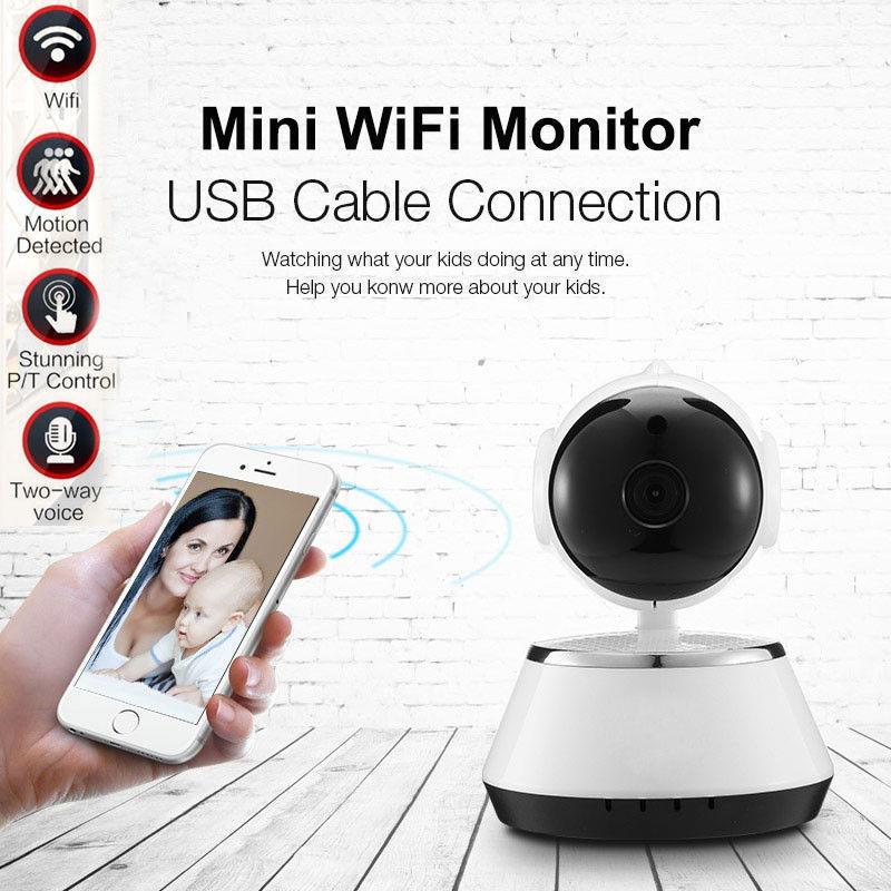 720P Wireless WIFI Pan Tilt Security IP Camera IR Night Home Webcam Baby Monitor