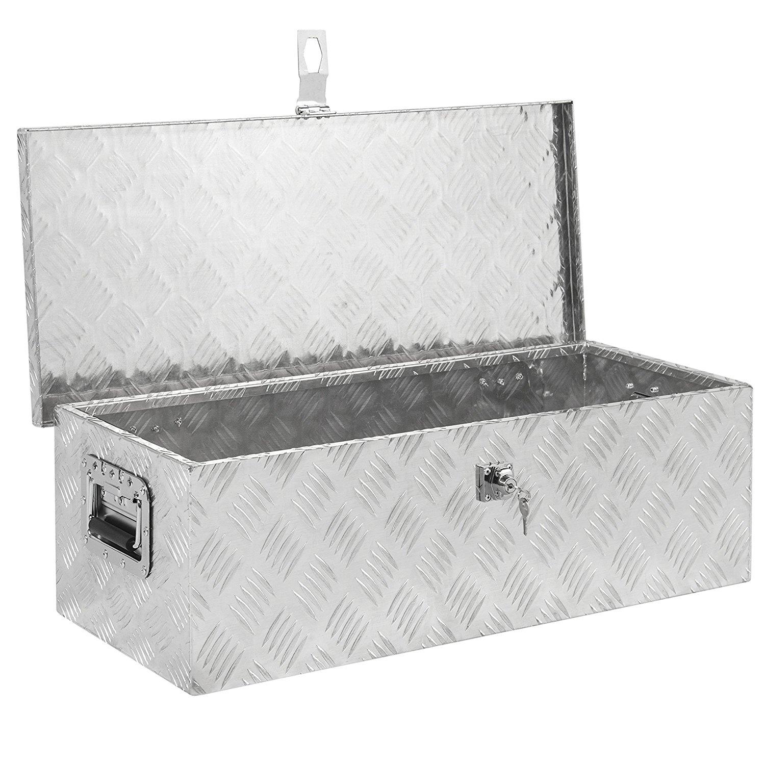 Caja para Herramientas aluminio metal grande Almacenaje Transporte tool box