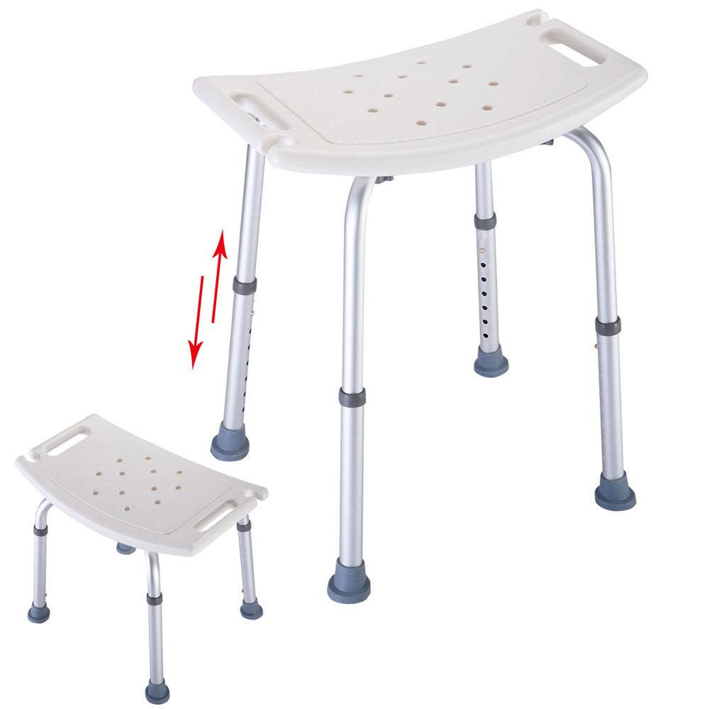 Elderly Adjustable Medical Bath Tub Shower Chair Bench Stool Seat