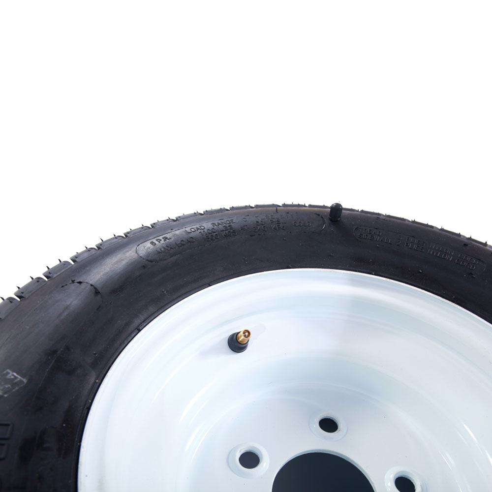 *2* 20.5x8.0-10 LRC Bias Trailer Tires on 5 Lug White ...
