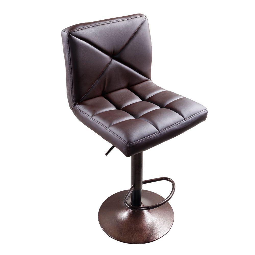 New 2 PU Leather Modern Adjustable Swivel Barstools Hydraulic Chair Bar