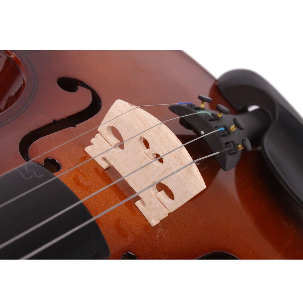 New Hot 3//4 Full Size Natural//Black Acoustic Violin Fiddle with Case Bow Rosin