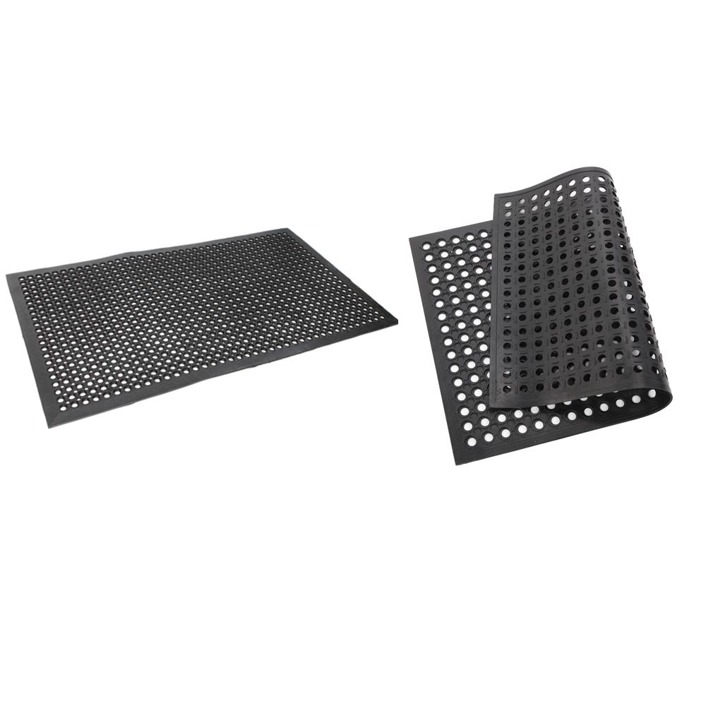 Nonslip Anti Fatigue Rubber Drainage Floor Mat Restaurant Kitchen Bar