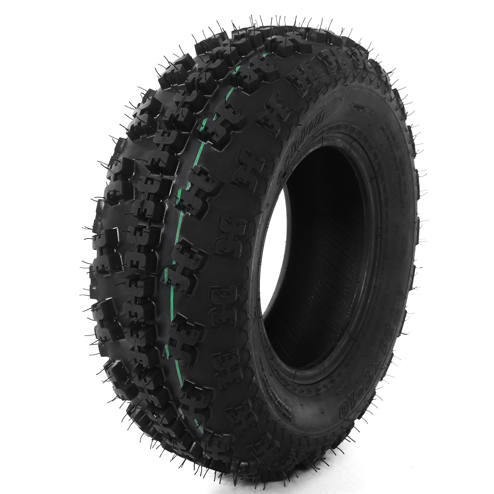 Set Of 2 ATV Tires - 21x7-10 Knobby Sport Tires, 6PR, For Front/Rear ATV & UTV Use