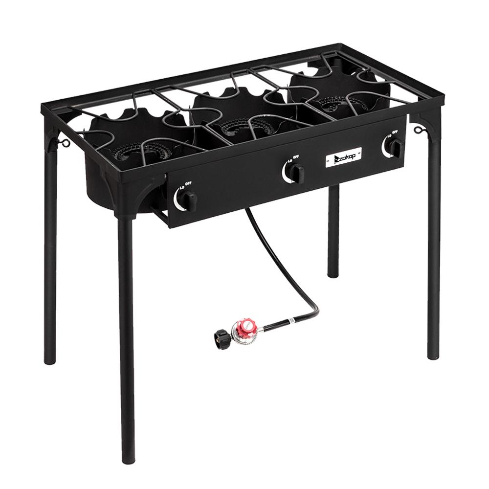 225000 BTU Propane Stove 3 Burner Gas Outdoor Portable Camping Party