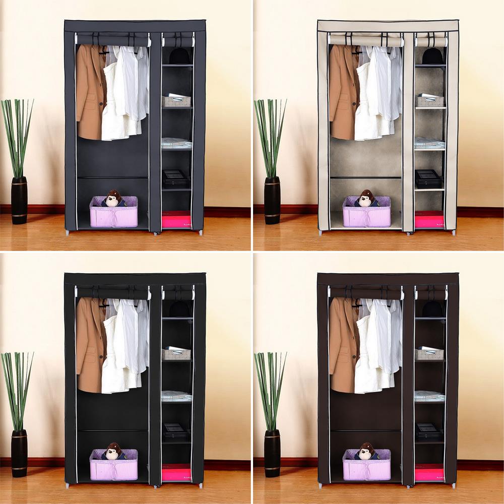 Portable closet with online shoe rack