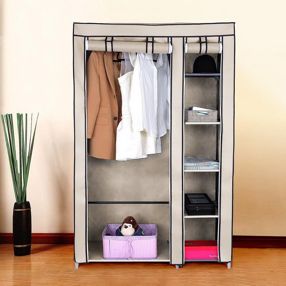 Heavy Duty Portable Closet Storage Organizer Clothes Wardrobe Shoe Rack
