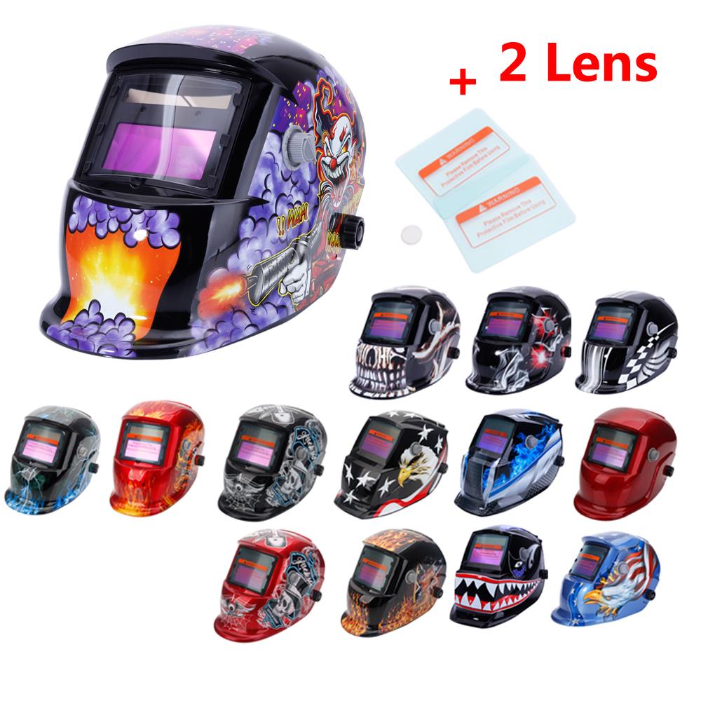 Multicoloured Auto Darkening Welding Helmet Grinding Function Welders Mask Arc