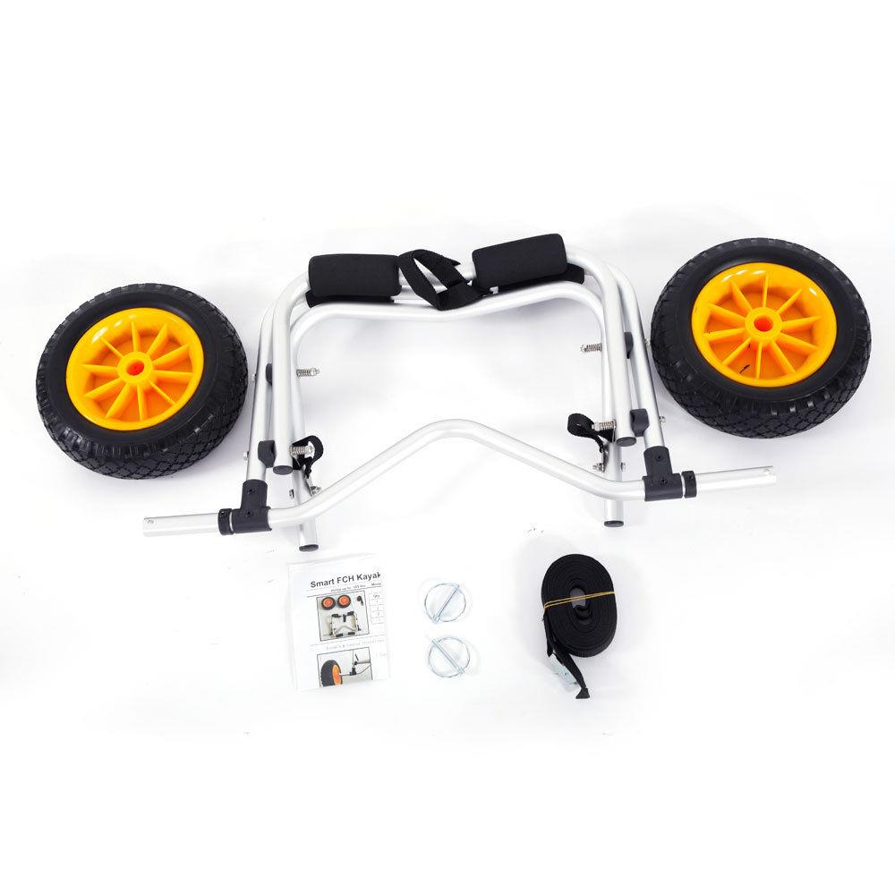 New Kayak Canoe Jon Boat Carrier Dolly Trailer Tote Trolley Transport