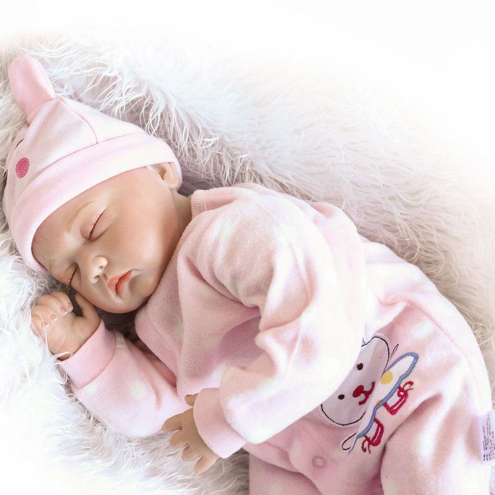 22inch Reborn Baby Doll Lifelike Soft Vinyl Real Life Newborn Dolls Xmas Gift US