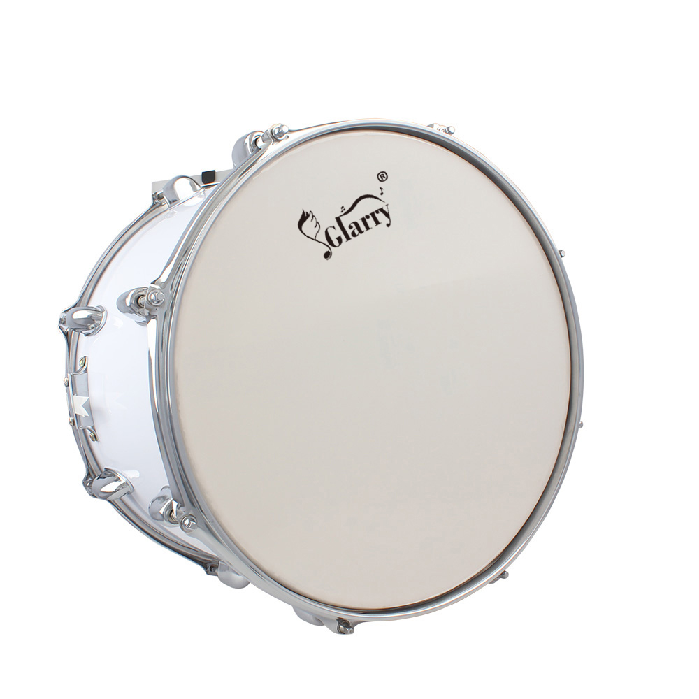 New 14 x10 Inch Marching Snare Drum Drumstick Percussion White