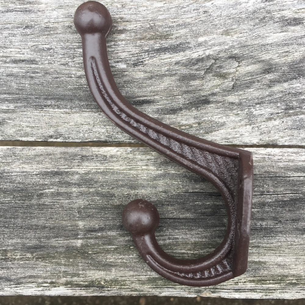 Lot 10 Cast Iron Wall-Mounted Coat Hooks Hat Hook Hall Tree 2 3//4/" Vintage Style