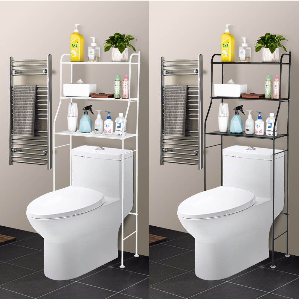 3 Tier Over Toilet Shelf Rack Bathroom Space Saver Towel Storage Organizer