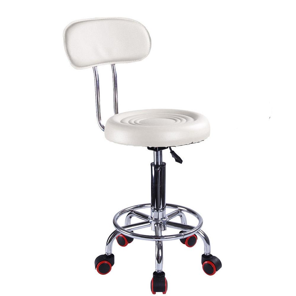 HOMCOM Adjustable Rolling Swivel Beauty Salon Chair, Stool for Spa
