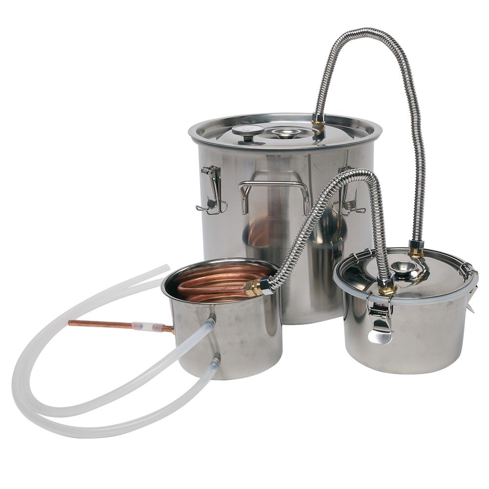 8Gallon Distiller System Still Spirits Kit Water 3 Pots DIY Home Brewin