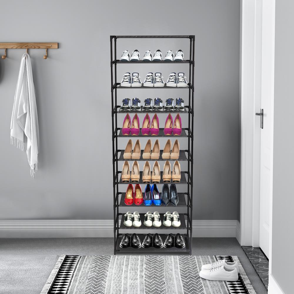 Shoe Rack Organizer Tall Shoe Storage for Closets Non-Woven Fabric
