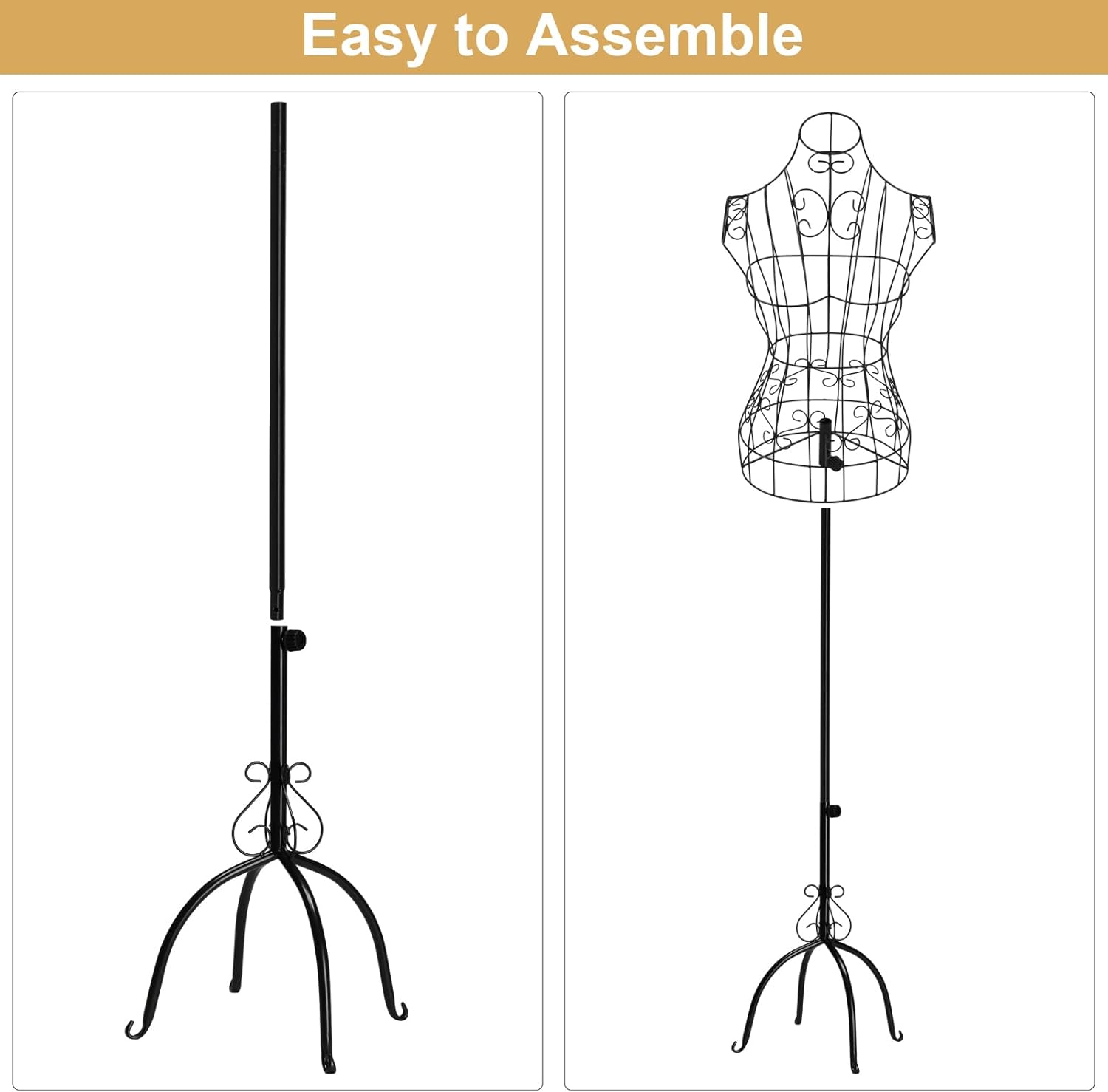 mini wire dress form Amazon.com: Bonnlo Female Wire Dress Form, Vintage Style Wire Mannequin for Home Decor Display, Small Size Adjustable Height Metal Wire Body (Black) : Arts, Crafts & Sewing