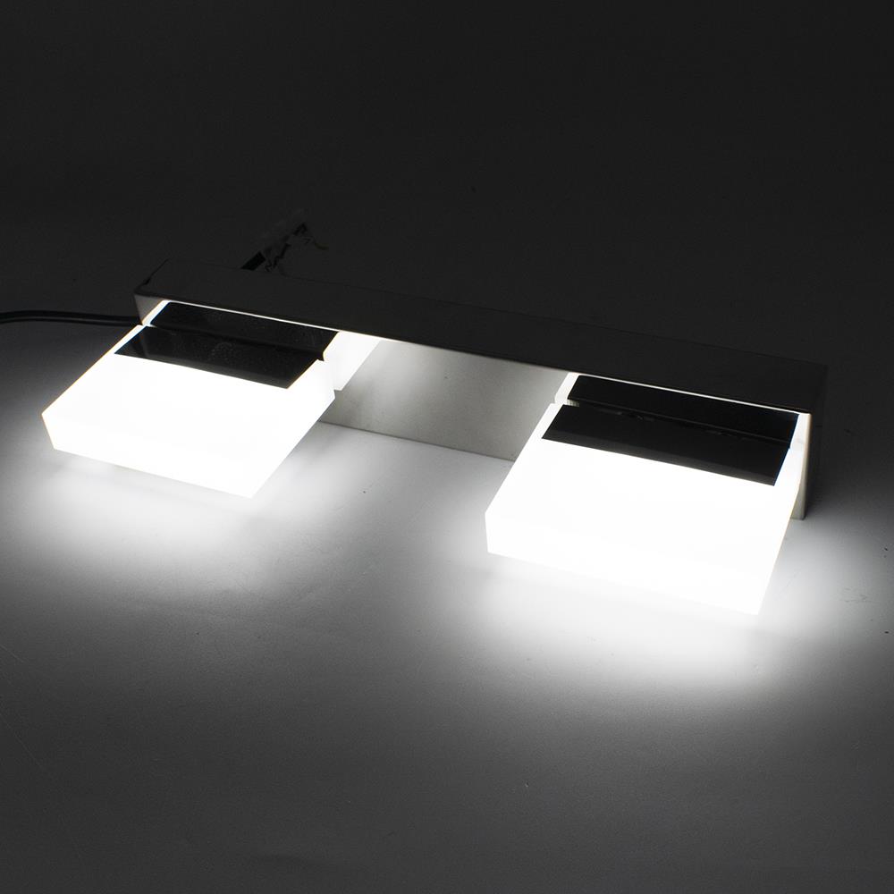 12W Bathroom LED Light Crystal Wall Fixture Sconce Makeup 2pcs LED Modern Crystal Wall Lamp Sconce Bulb Bedroom