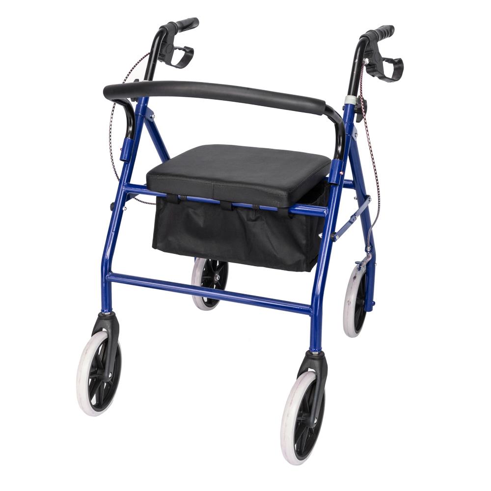 Medical Bariatric Rollator 450lb Folding Rolling Walker Adult 4 Wheels Blue eBay Medical Bariatric Rollator 450lb Folding Rolling Walker Adult 4 Wheels Blue eBay