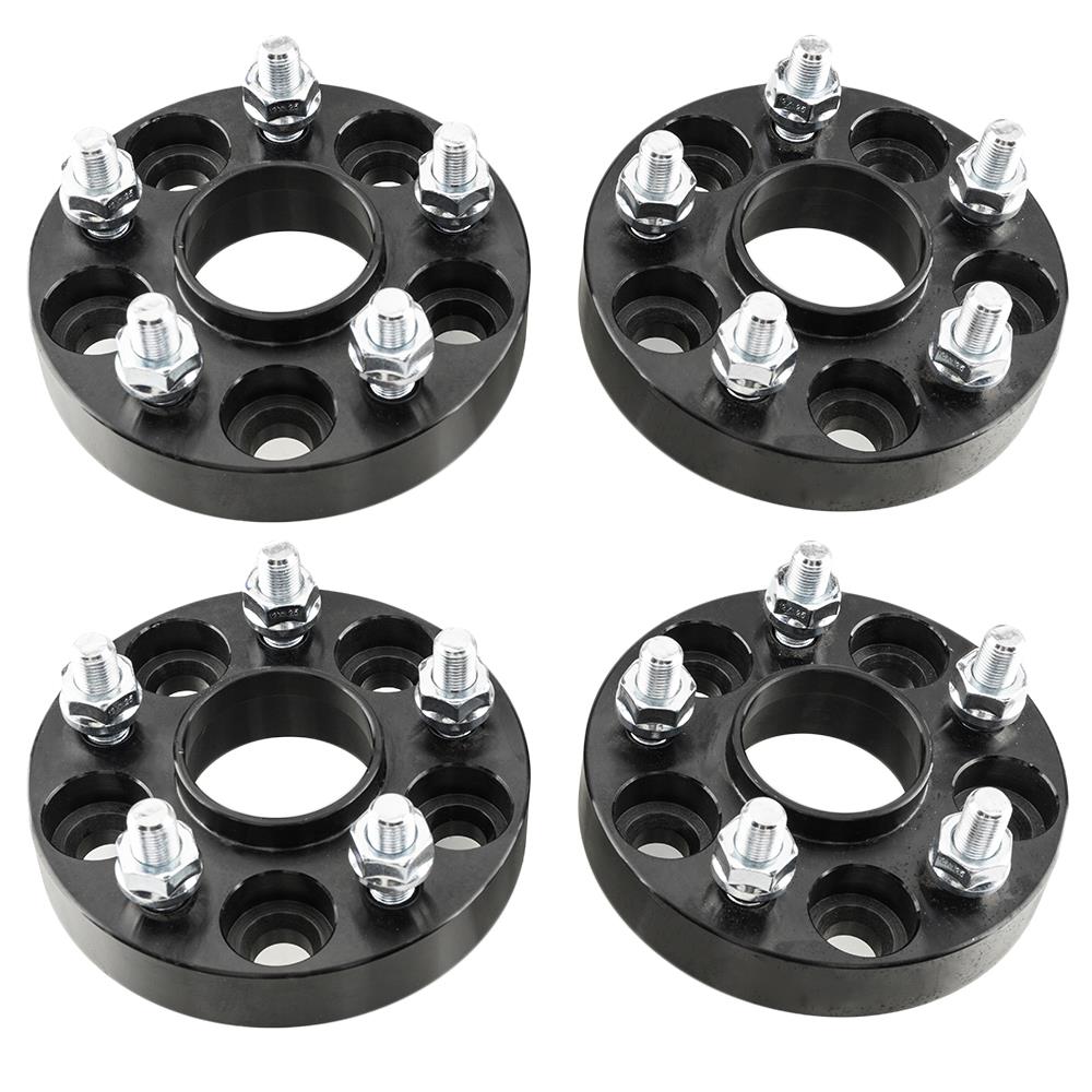 For Scion FR-S Subaru BRZ Baja Forester WRX Impreza Outback Legacy 25mm 1 inch 4pcs 56.1mm Bore 12x1.25 Studs Nuts Hubcentric Wheel Adapters Spacers 5x100 to 5x114.3 Changes Bolt Pattern