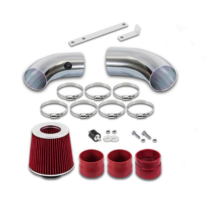 Black Red Cold Air Intake Kit /& Filter For 1996-2005 GMC Jimmy 4.3L V6