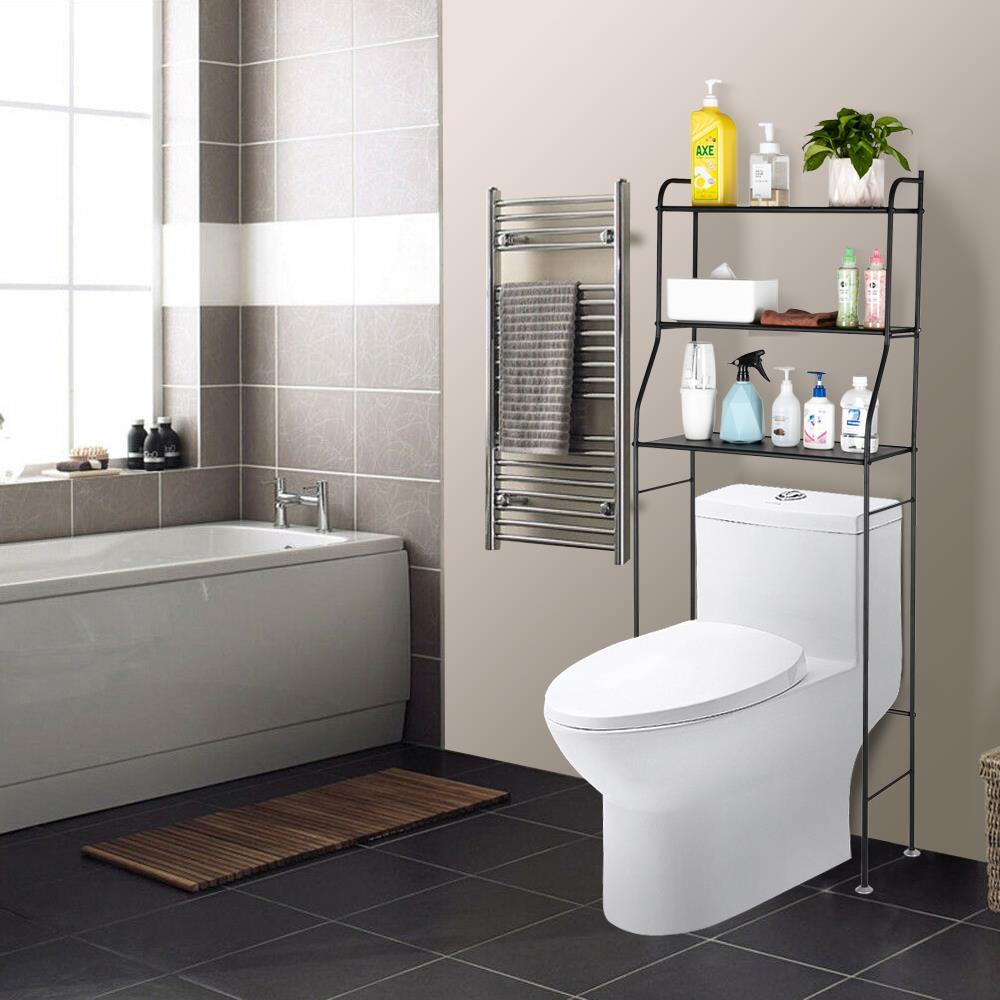 3 Tier Bathroom Shelf Over The Toilet Storage Shelves Rack Holder Space Saver Ebay