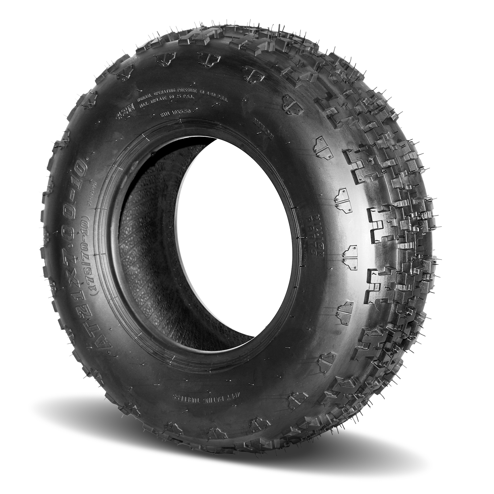 Set of 2 21x7-10 Sport ATV Front Tires Tubeless 4 Ply Rated
