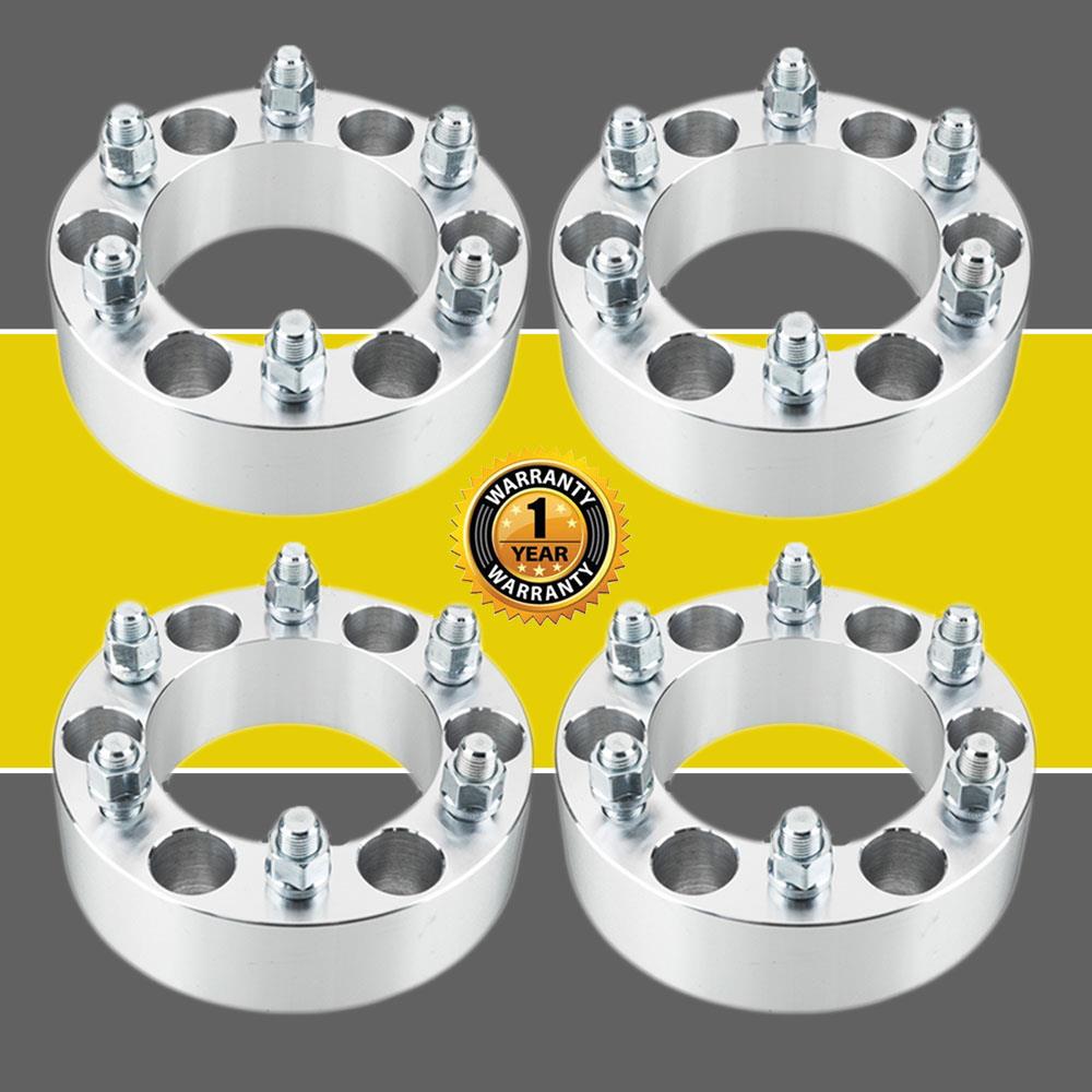 (4) 2" Fits Chevy 6 Lug Wheel Spacers Adapters For Silverado 1500 Tahoe Suburban eBay