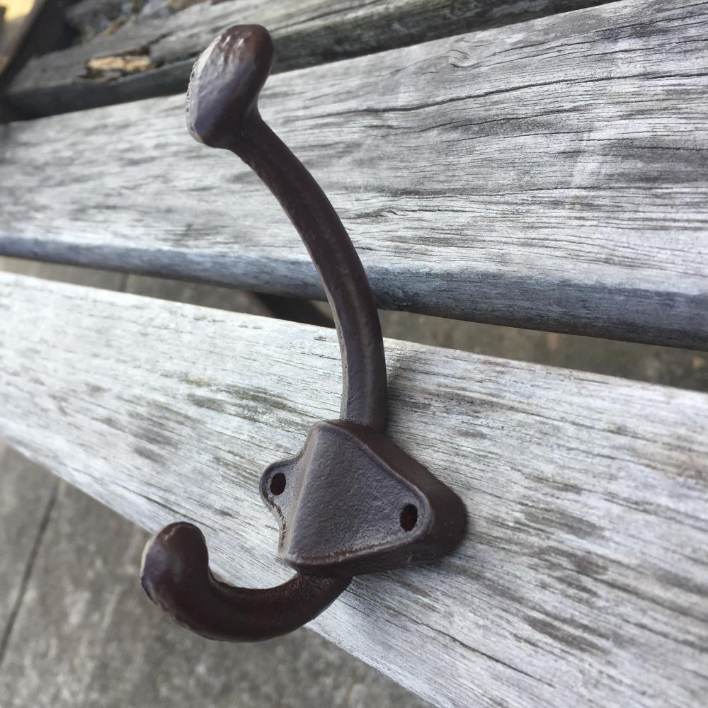 Lot 5 Cast Iron Wall Coat Hooks Hat Hook Hall Tree 2 3//4/" Vintage Style Black
