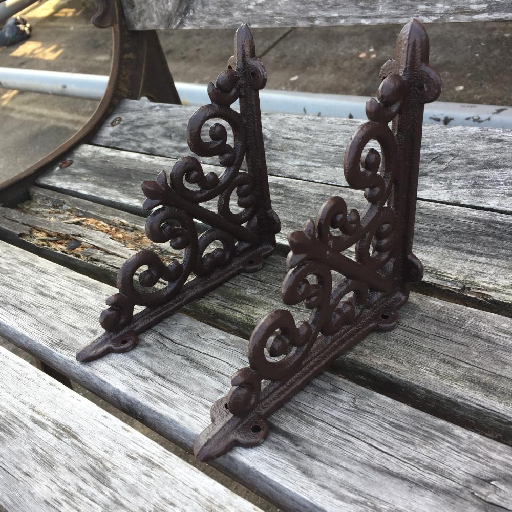 Garden Braces Shelf Bracket 6 Cast Iron Antique Style ARROW Brackets