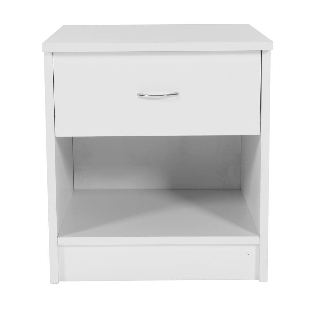 White//Black 1//2 Pcs Bedside Cabinet Table Night Stand Storage Table Wood Bedroom
