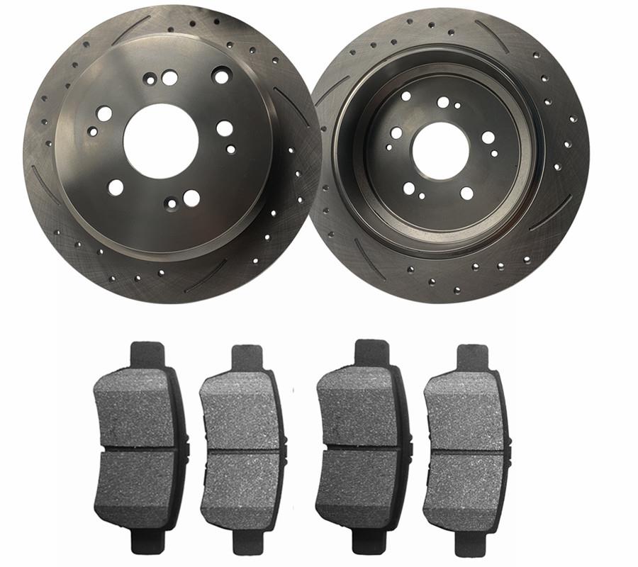 2005 2006 2007 for Honda Odyssey Front /& Rear Brake Rotors /& Ceramic Pads
