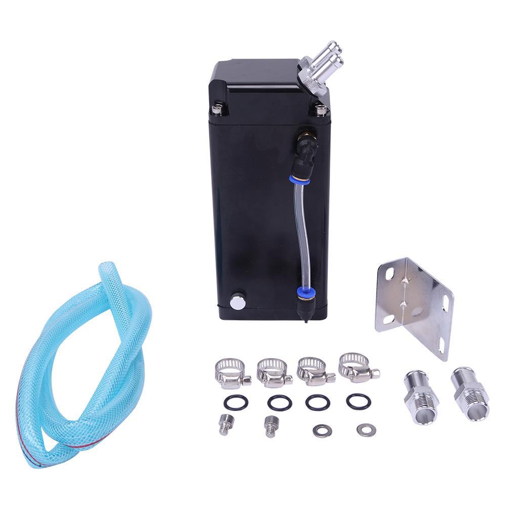 SQUARE STYLE BILLET ALUMINUM ENGINE OIL CATCH RESERVOIR BREATHER TANK//CAN PURPLE