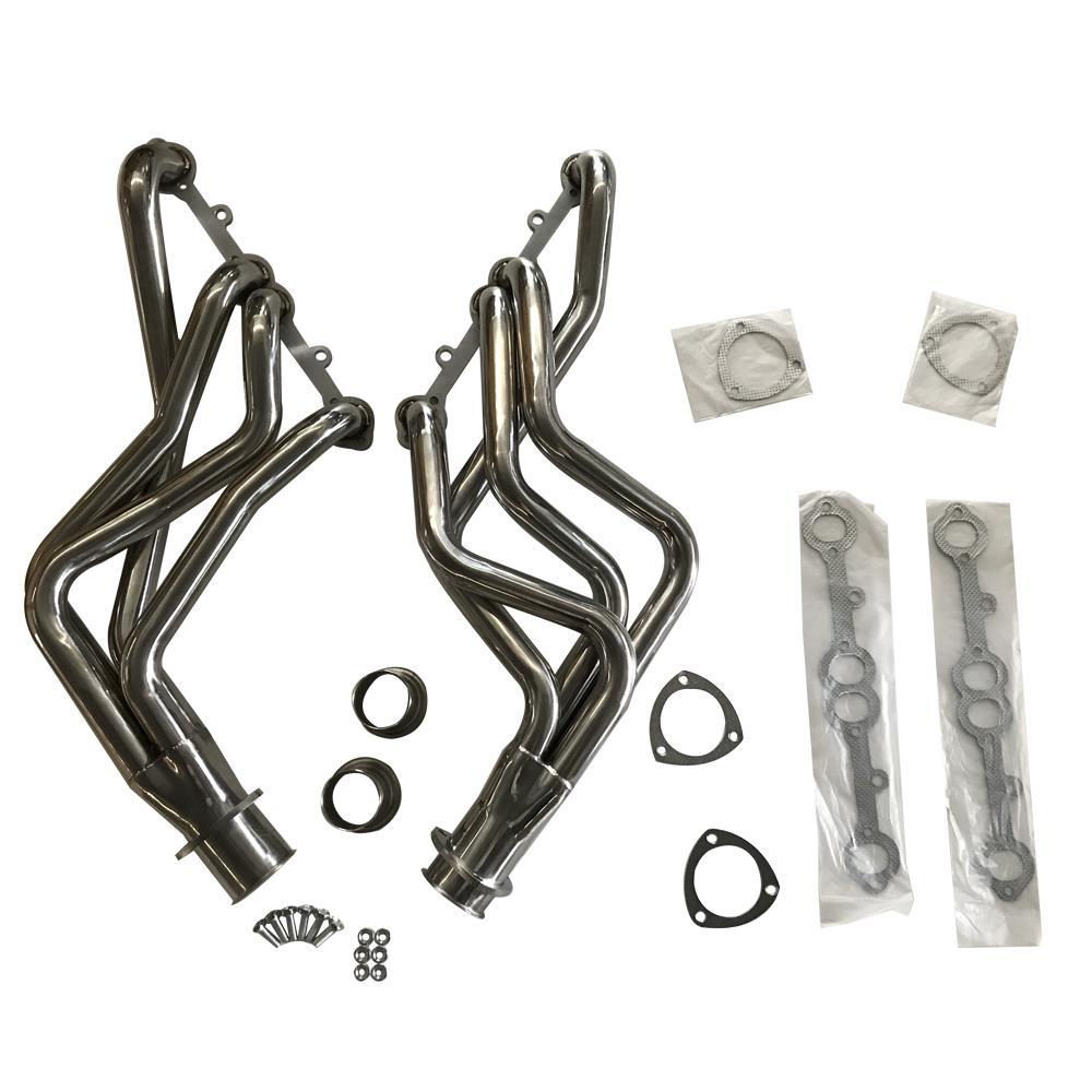 Small Block SBC Long Tube Headers Stainless Steel FITS Chevy Truck