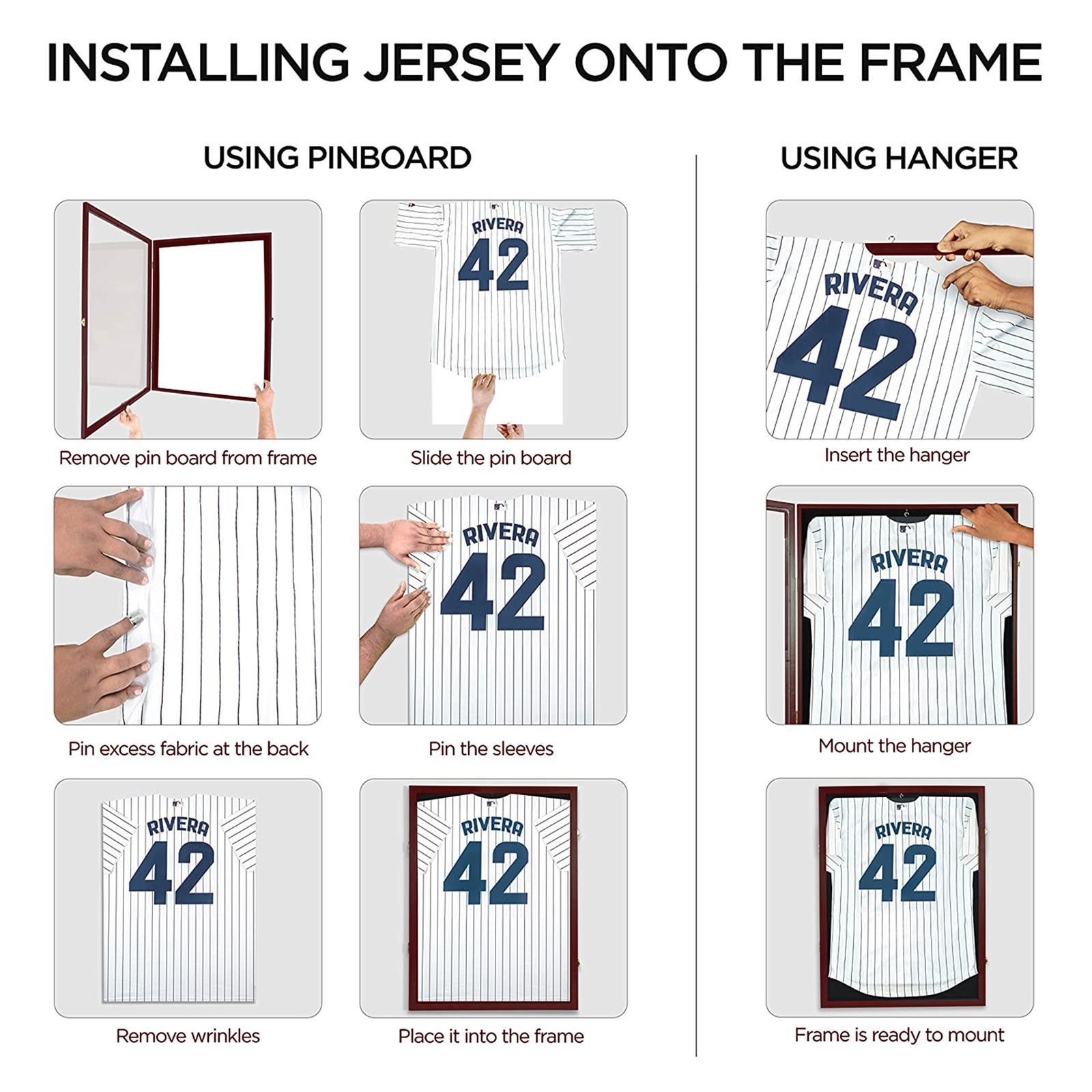 thumbnail image 2 of Large UV Protected Football Jersey Display Case Shadow Box Lockable 31.5x23.6 2 of 6