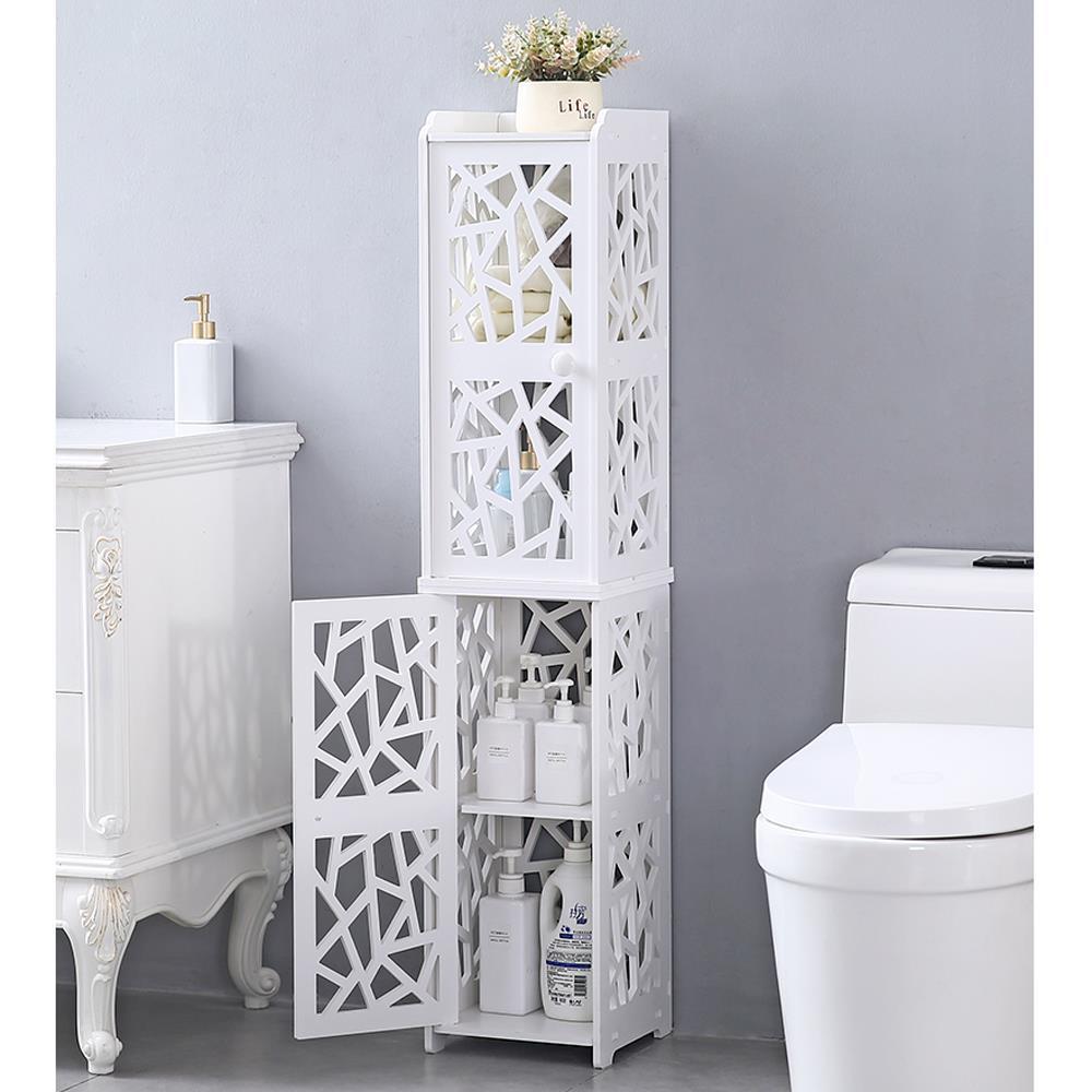 Bathroom Storage Small Tall Floor Bathroom Organizer Side