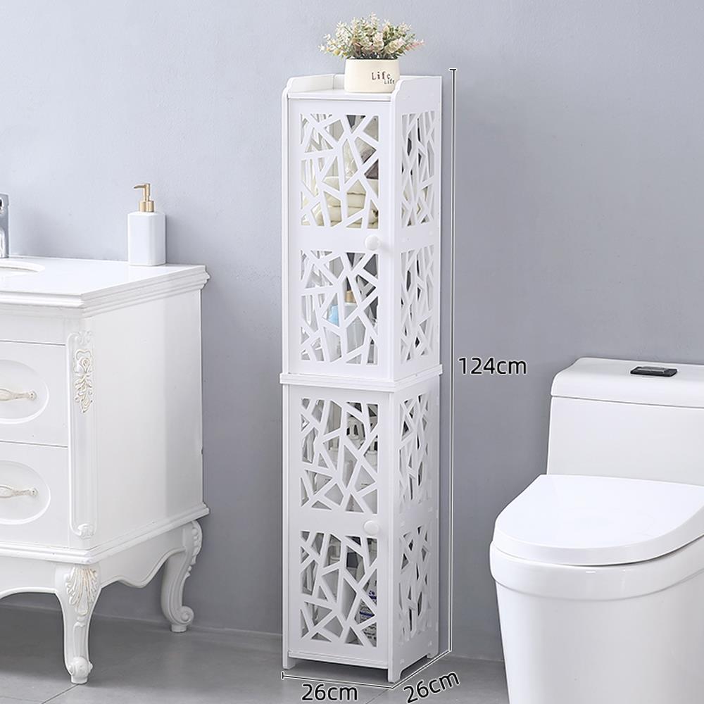 Bathroom Storage Small Tall Floor Bathroom Organizer Side