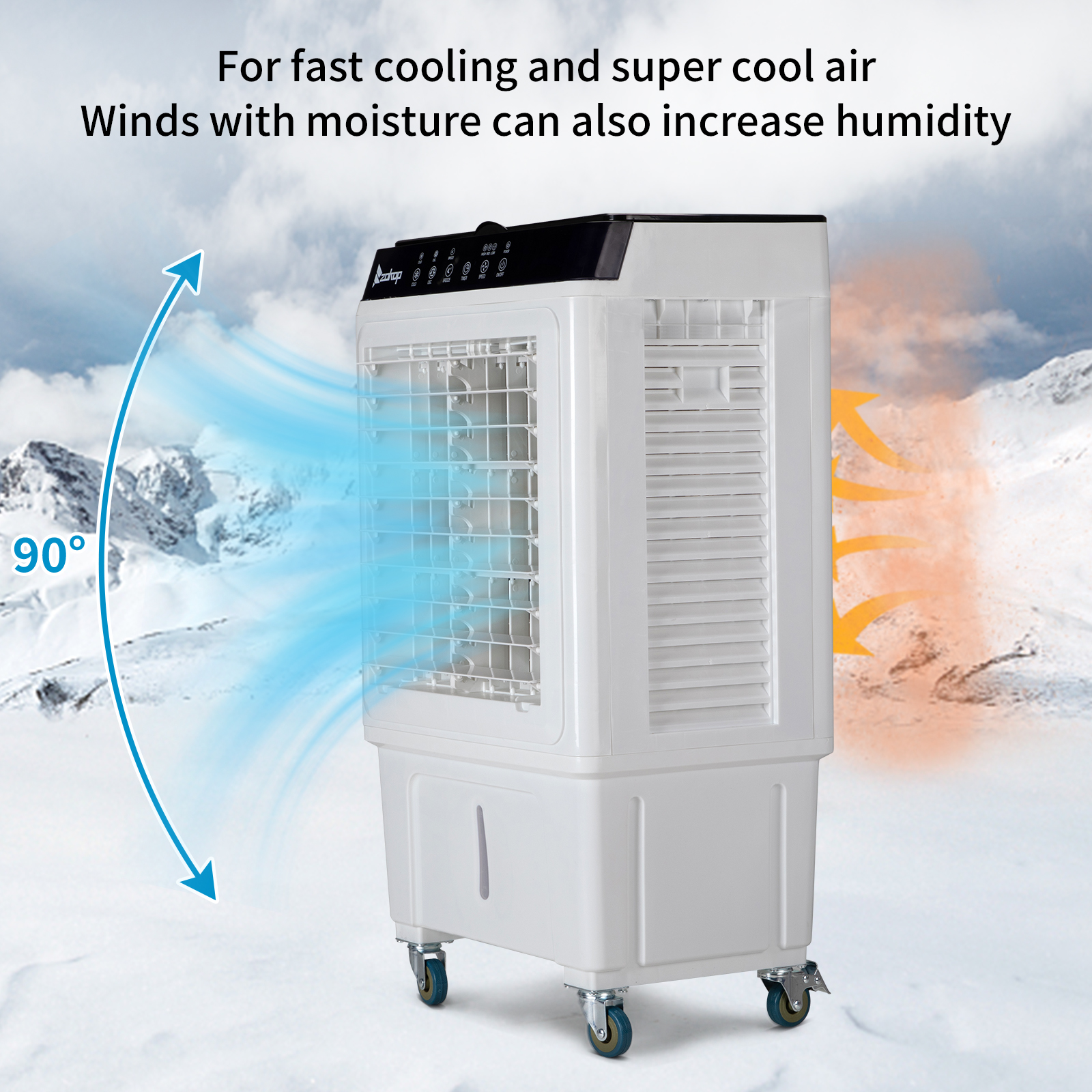 ZOKOP 3-in-1 Portable Evaporative Air Cooler 7.93Gal/30L Water