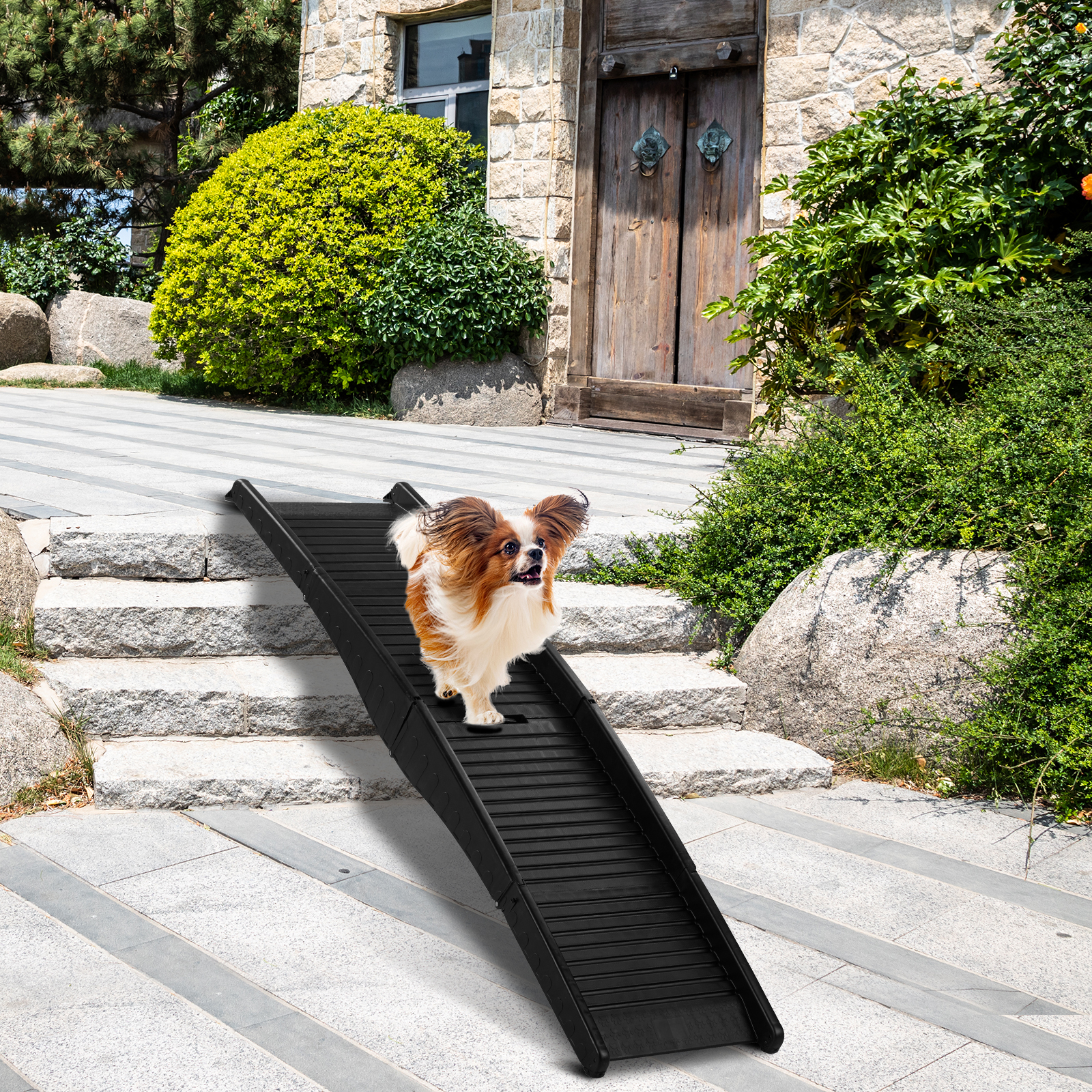 Folding Dog Ramp Pet Ramps for SUV Cars Dog Stairs Travel
