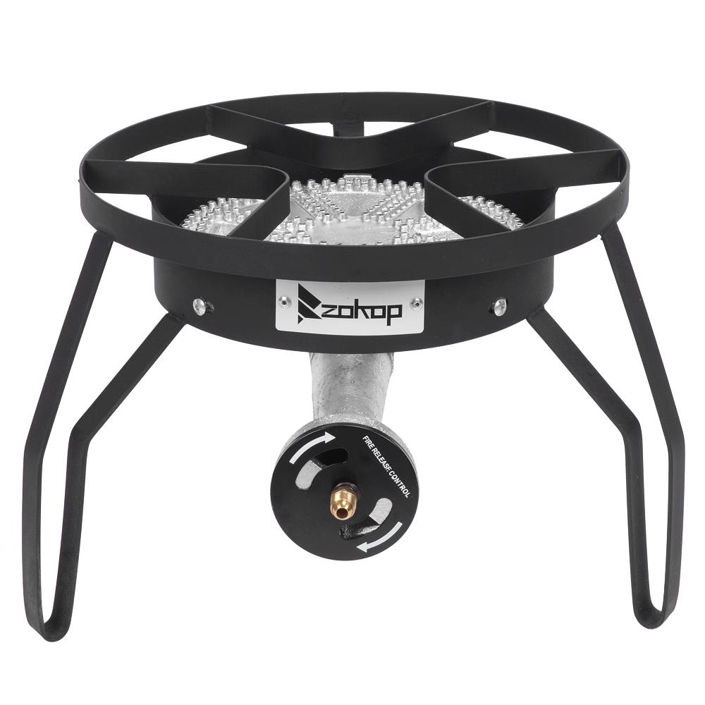 Round Portable Propane 200,000BTU Single Burner Outdoor Camp Stove BBQ
