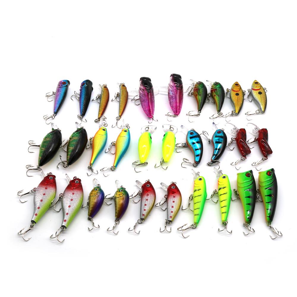Lot 30pcs Trout Spoon Metal Fishing Lures Spinner Baits Bass Tackle Fish