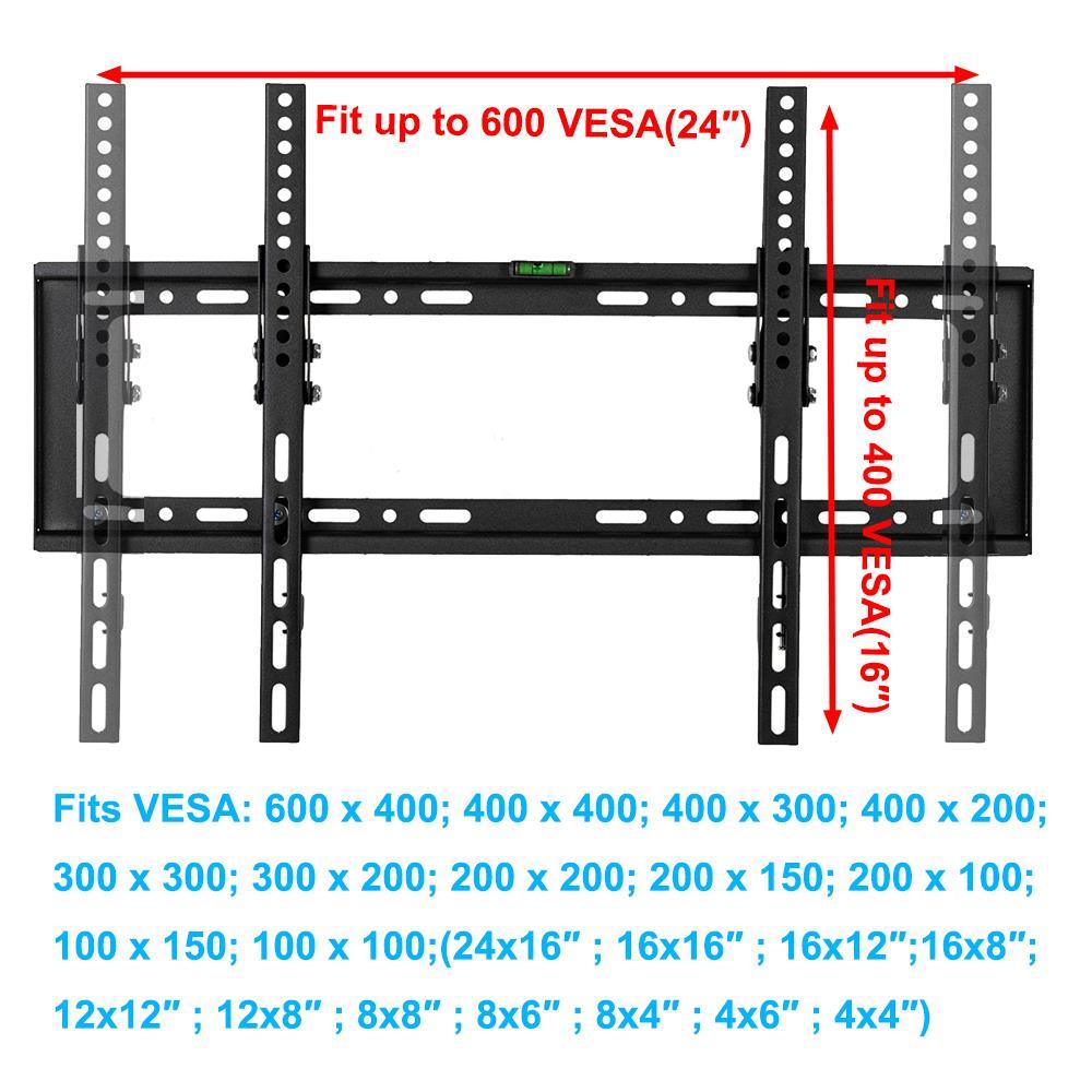 LCD LED Plasma Flat TV Wall Mount Bracket 32 37 42 46 50 52 55 60 65 70