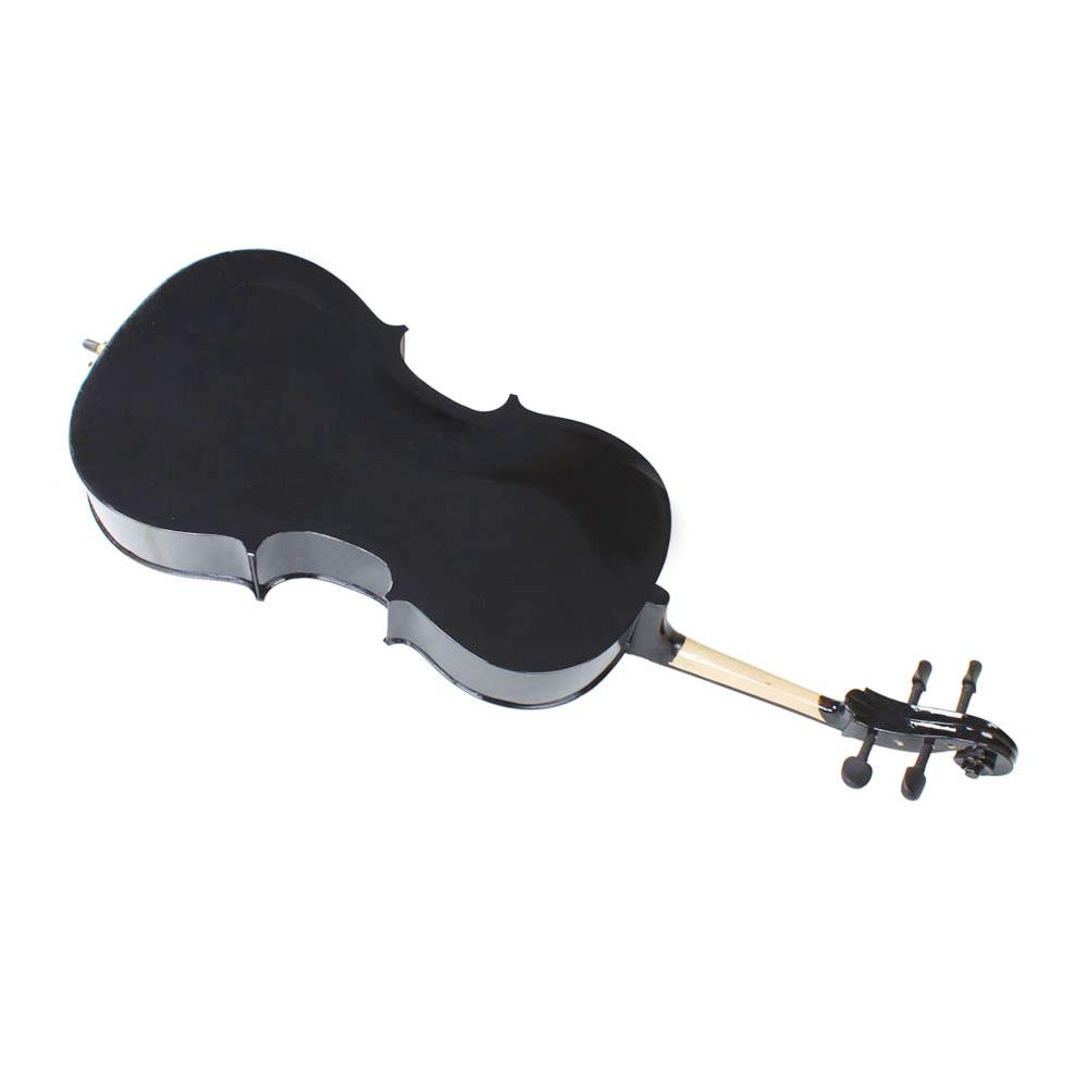 High Quality Cello 4/4 Full Size Black BassWood +Bag+Bow+