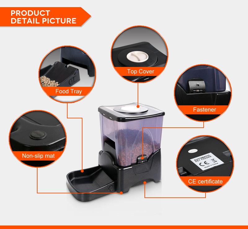 Automatic Pet Feeder Dog Cat Dishes Animal Food Bowl Auto