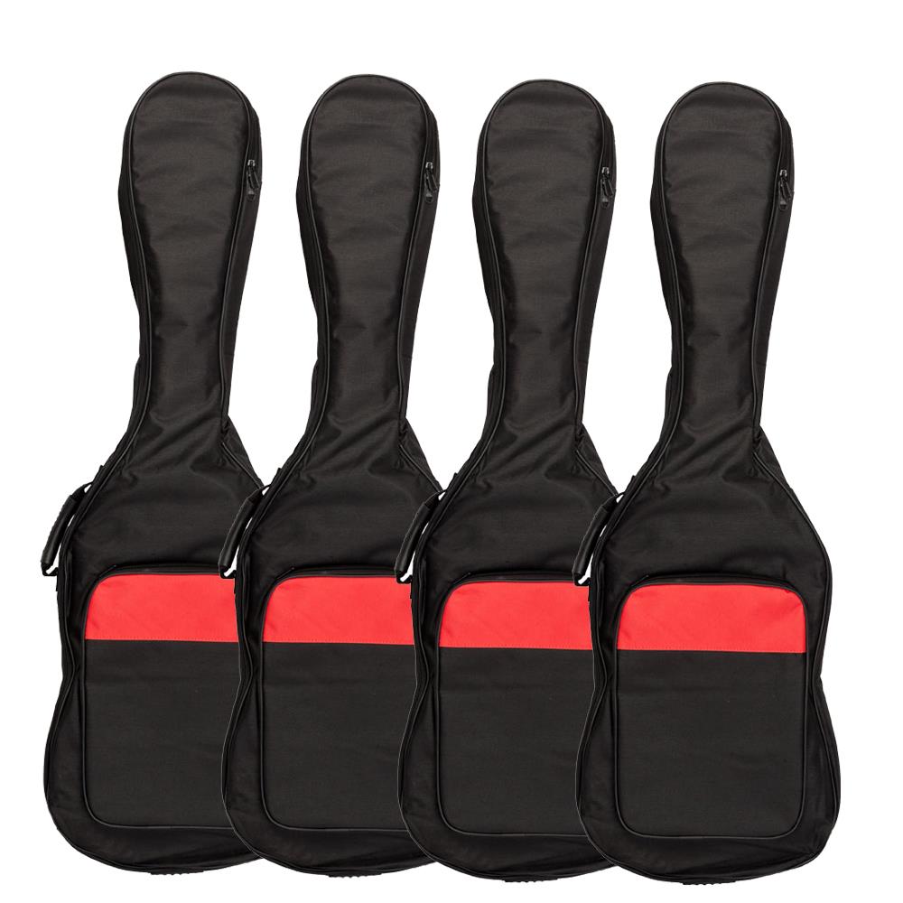 4 x Electric Guitar Gig Bag Nylon 5 MM Padded Cotton Black eBay