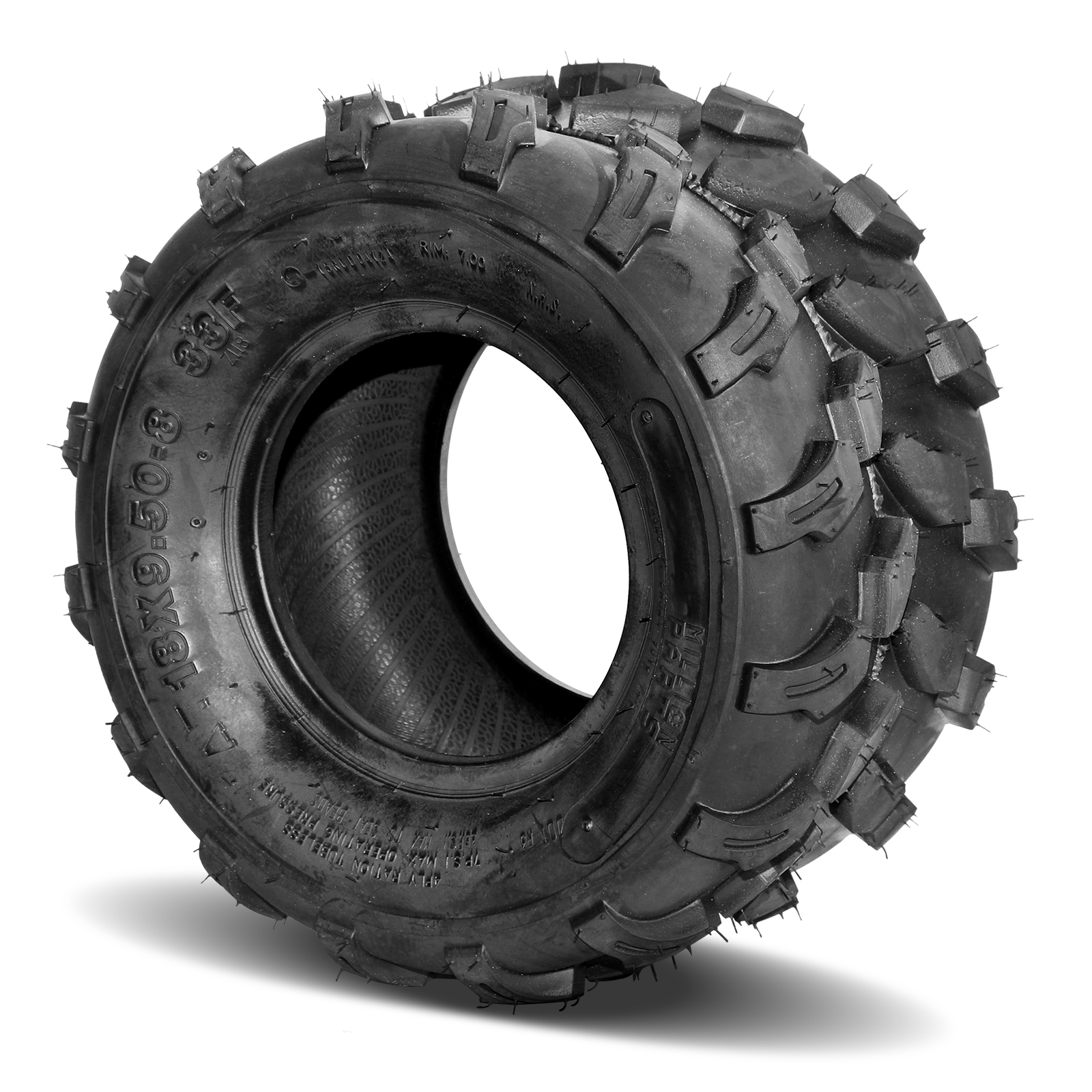 Two 18x9.50-8 18x9.50x8 18x9.5-8 Sport ATV Tires All Terrain AT 4