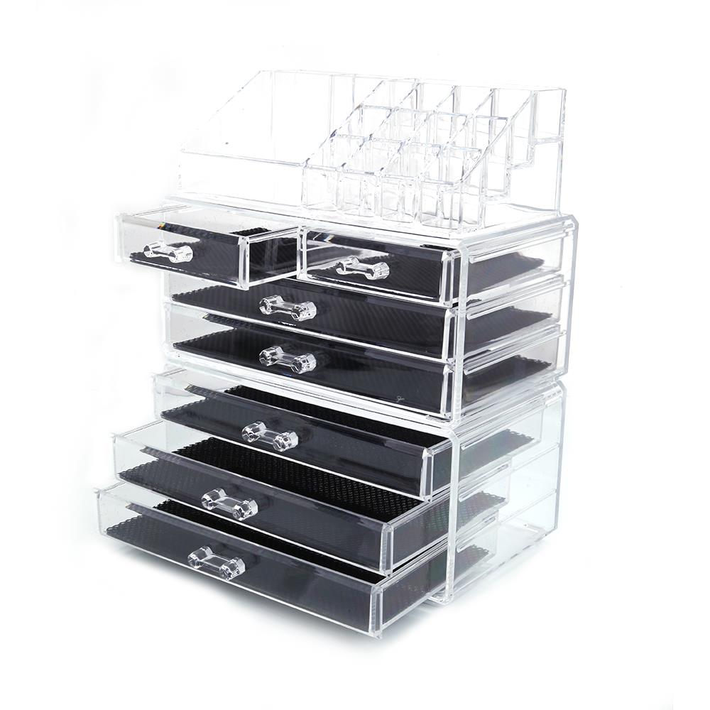 Acrylic Makeup Organizer Beauty Large Drawer Storage Case Box