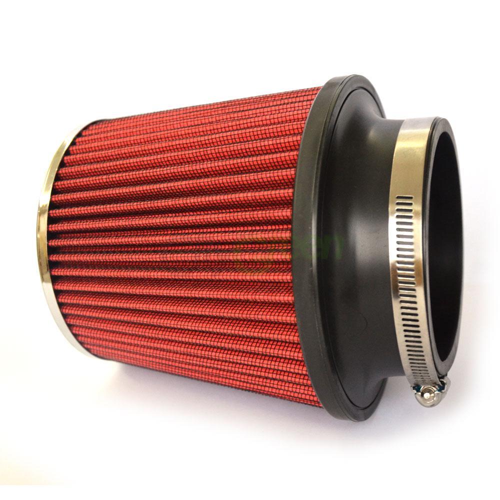 3/" Inlet Short Ram Cold Air Intake Filter Round//Cone Universal BLACK For BMW 1