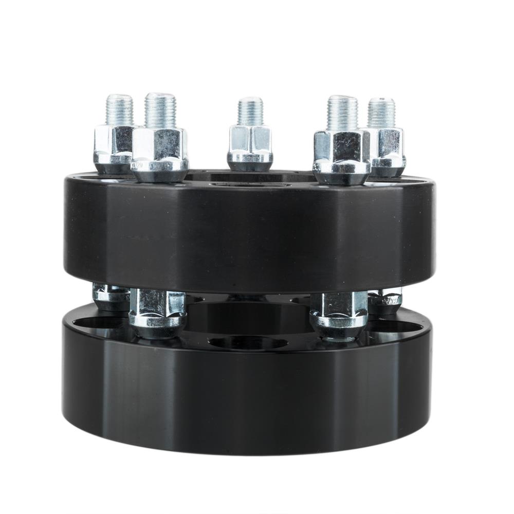 2pc 1.5/" Wheel Spacers Black 5x4.5 1//2 x 20 Studs 5 Lug for 00-14 Ford Mustang