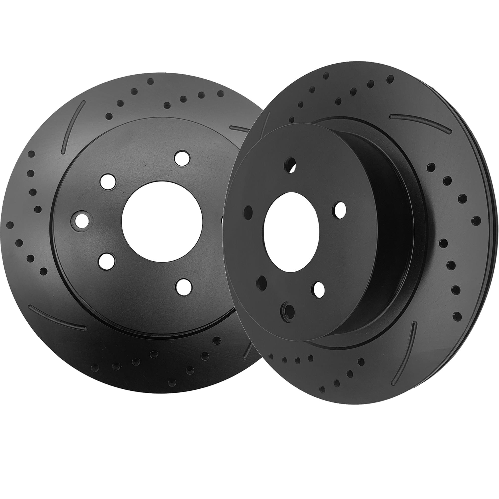 1 Set/2 Rear Brake Disc Rotors For 2009-17 Nissan Maxima 06-10 Infiniti